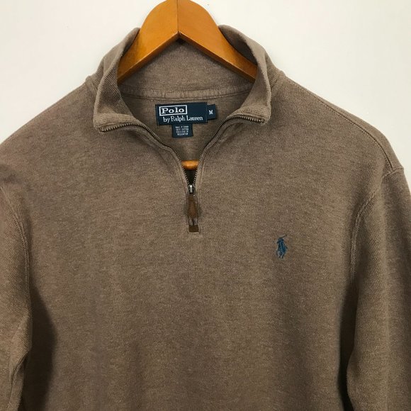 Polo Ralph Lauren Other - POLO RALPH LAUREN Men 100% Cotton M Tan Sweater